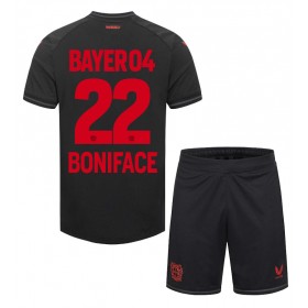 Bayer Leverkusen Victor Boniface #22 Hemmakläder Barn 2023-24 Kortärmad (+ Korta byxor)